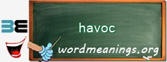 WordMeaning blackboard for havoc